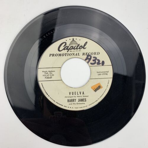 Harry James Vuelva / Andrea Promo Record 45 RPM Vinyl - Picture 2 of 2