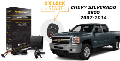 #ad Flashlogic Remote Start for 2011 Silverado 3500 Diesel w Plug amp; Play Harness $199.00
