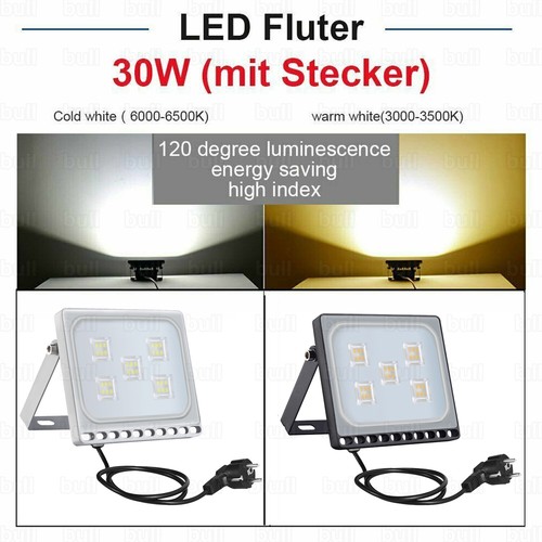 Inundador LED con Detector de Movimiento Enchufe 10-500W Foco Exterior Faro IP65 - Imagen 36 de 40