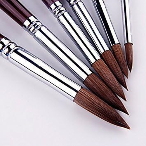 Artist Paint Brushes-Superior Sable Watercolour Brushes round Point Tip Paint Br - Picture 7 of 12