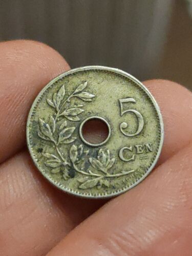 BELGIUM - 5 Centimes Léopold II Dutch text CEN 1906 Copper-nickel 3g 19 mm T155 - Picture 1 of 2