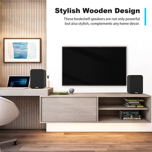 Bestisan Bookshelf Active Speakers with Optical/RCA/Coax/USB 50W RMS Renewed - Picture 6 of 6