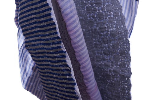 Manoush Womens Striped Bead-Embroidered Blue Size USA 6 UK 10 #T10 - Picture 7 of 10