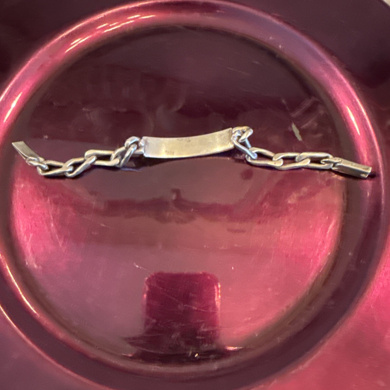 Vin Solid Sterling Silver Identity ID Bracelet Ha… - image 7