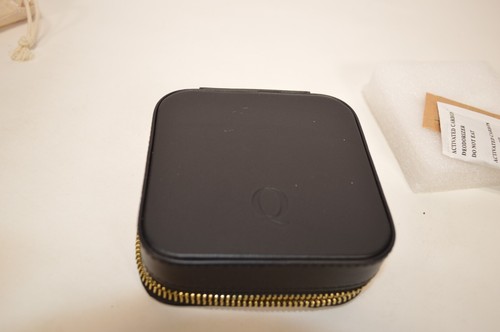 NWT Quince Black Leather Jewelry Travel Case - Picture 3 of 3