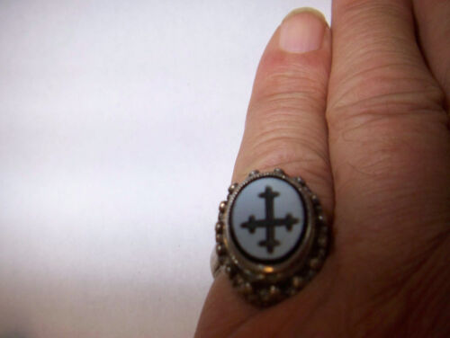 Christlicher-Weihe-Ring-Pater-Priester-Pfarrer-925er-Silber-Kronen-Dekor - Bild 7 von 7