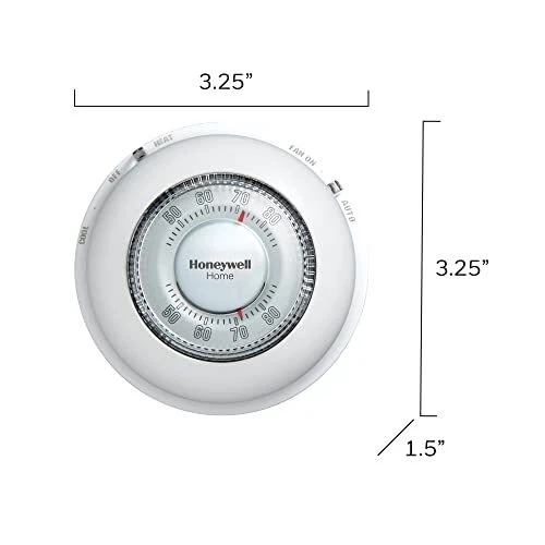 Honeywell Home CT87N1001 The Round Termostato Manual No Programable, Grande, Wh Foto 3 de 4