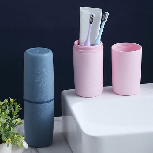 Travel Portable Toothbrush Mouthwash Cup With Handle Dustproof Toothpaste Cup _t - Picture 4 of 14