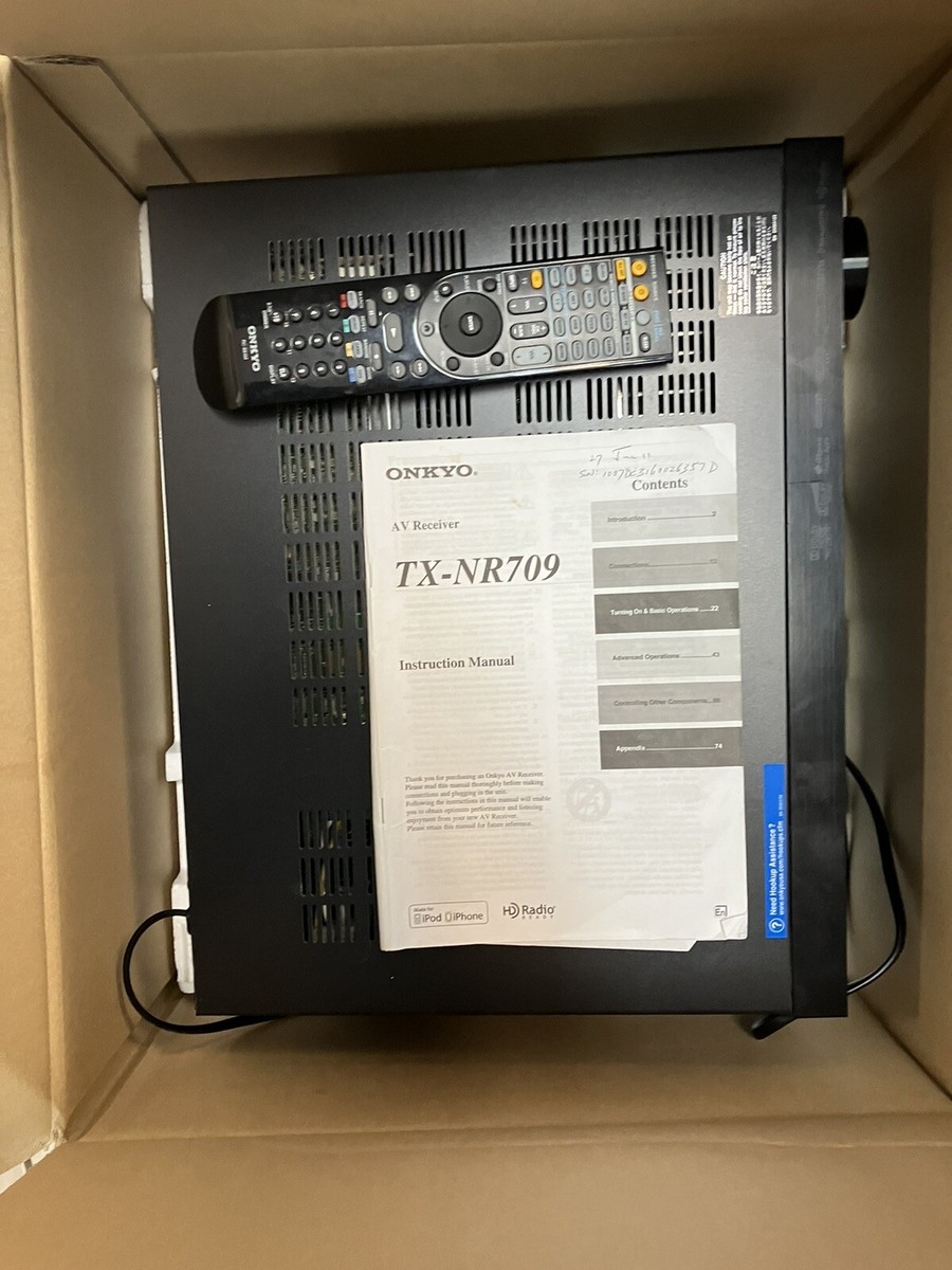 アンプ ONKYO TX-NA709(B) オンキヨー、radiko対応のミドル