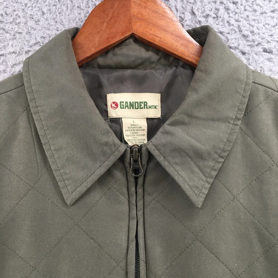 Gander Mountain Chaleco Acolchado Chaqueta Mujer Grande Cremallera Completa Cuello Verde Foto 2 de 4