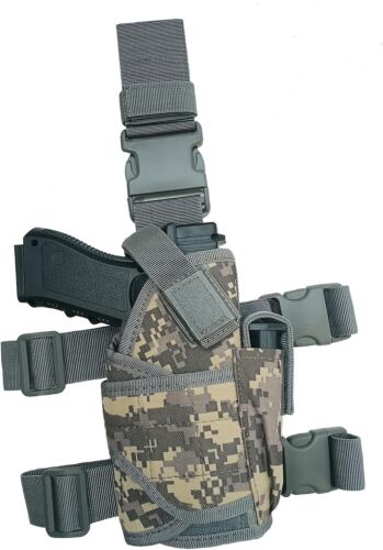 Funda táctica ajustable para pierna caída bolsa para muslos funda para pistola para diestros - Imagen 3 de 7