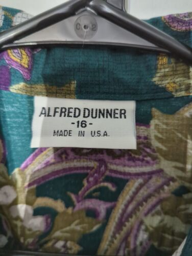 Alfred Dunner Vintage Floral and Paisley Pattern Women's Blouse - Size 16 #E - Picture 2 of 5