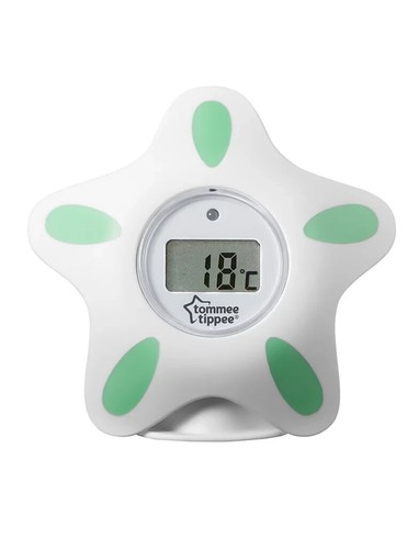 TOMMEE TIPPEE Bath & Room Thermometer - White & Green