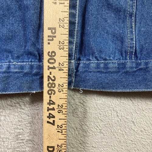 Faded Glory Denim Vest Women 24W Blue Jean Button Sleeveless Jacket Pockets - Picture 9 of 14