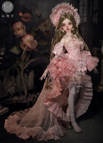 1/4 BJD Muñeca Bola Articulada Resina Niña Conjunto Completo Regalo Cara arriba Hecho a Mano Falda Cola - Imagen 6 de 22