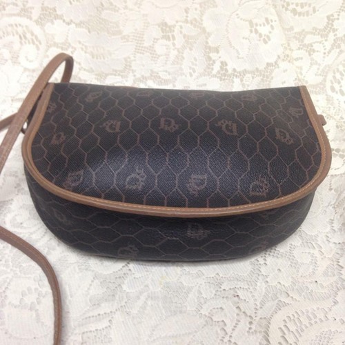Vintage Christian Dior Coated Canvas Shoulder-Crossbody 8in x 6.5in x 2.5in - Picture 8 of 10