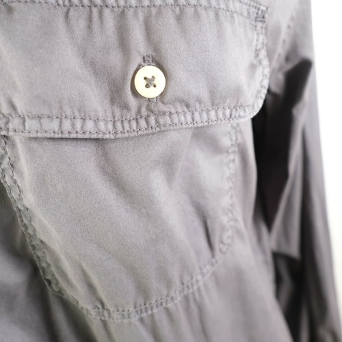 American Eagle Mens Soft Classic Fit LS Button Up Dark Gray Dress Shirt XXL - Picture 5 of 11