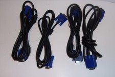 Lot Of 4 VGA Male To Male VGA Monitor Cord Cable 6ft