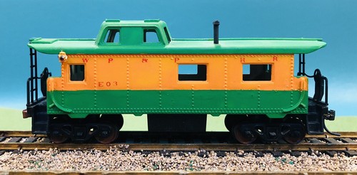 Tyco HO 8-Wheel Caboose Custom Design Jewel Lanterns WP&P Folk Art Vintage (G) - Picture 3 of 10