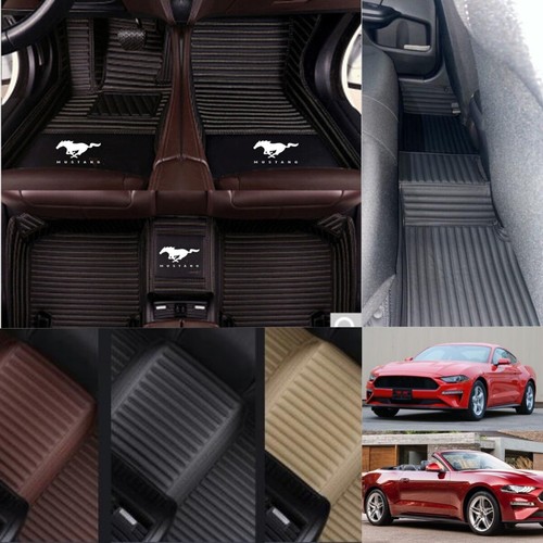 Alfombrillas de coche de lujo impermeables para Ford Mustang alfombras carga personalizadas - Imagen 10 de 31
