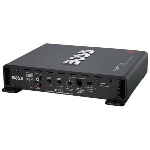 1 BOSS AUDIO SYSTEMS R3002 amplificatore stereo 2 canali 2 ch classe a/b cofano 1 BOSS AUDIO SYSTEMS R3002 amplificatore stereo 2 canali 2 ch classe a/b cofano