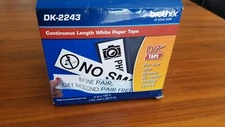 Brother DK2243 4 in x 100 ft Black on White Continuous Length Paper