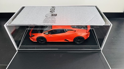 Modellino auto MR Collection Lamborghini Huracan S 1:18 arancione su nero/arancione - Foto 4 di 12