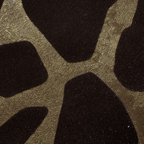 Wallpaper brown bronze Metallic Textured Flocking animal giraffe velvet Flock 3D - Picture 10 of 12