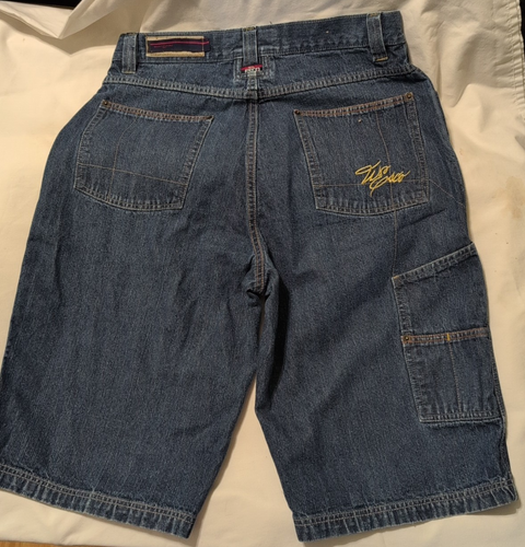 Willie Esco Vintage Herren 34 Blau Denim Jort Skater Hip Hop Y2K Baggy - Bild 3 von 14