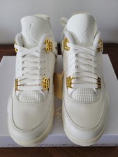 Air Jordan 4 Retro Metallic Gold Women's Sz 9