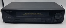 Sharp VC-A410 VCR 4-Head 19 Micron Heads-VHS Video Cassette Recorder No Remote