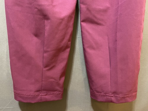 NWOT Free Pople Women Adjustable Zip Front Hi-Rise Pleated Peg Pants Size 0 Pink - Picture 9 of 11