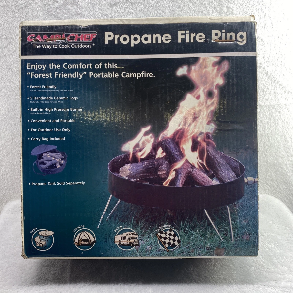 Camp Chef Compact Fire Ring Portable Propane Gas Fire Pit | eBay