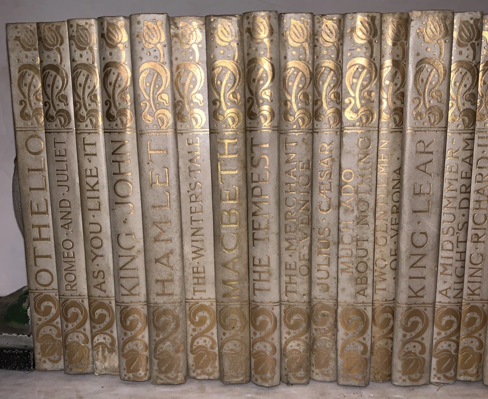 1 of 200 JAPANESE VELLUM, 1899-1902, 1st, 39 VOL SET, THE CHISWICK SHAKESPEARE - Image 2 of 4