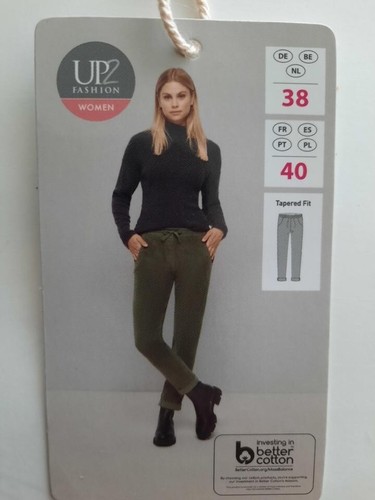 Hose Gr. 38 Up 2 Fashion Damen Cordhose olivgrün top Zustand - Bild 2 von 7