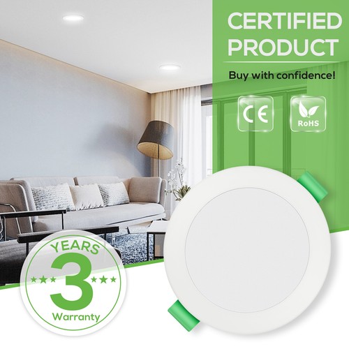 LED Recessed Ceiling Light CCT Dimmable Panel Downlight Ultra Slim Spotlight UK - Picture 11 of 19