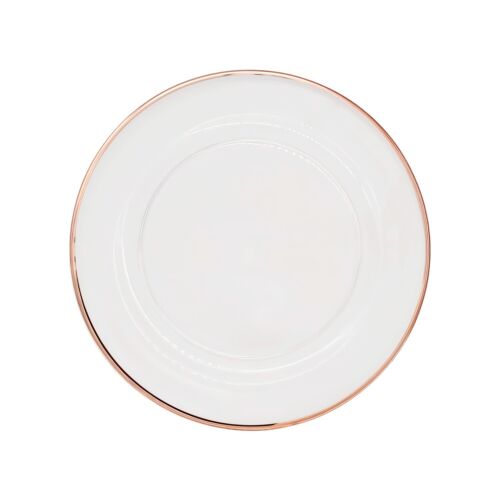 Elegant Charger Plates with Rim 13 Inch Wedding And Parties Decor Plate 1/6/12 - Picture 2 of 28