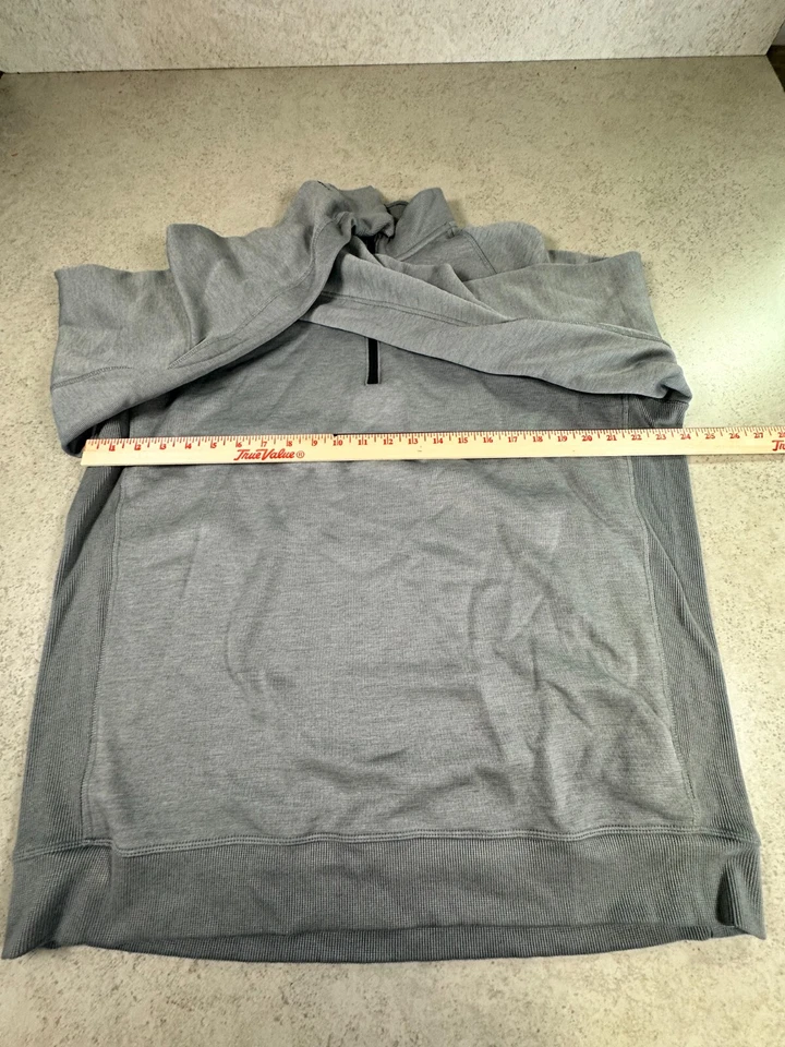 Under Armour 1/4 Zip Men's Pullover Size 2XL Cold Gear Golf Loose Light Gray XXL - Image 4 of 4