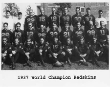 1937 WASHINGTON REDSKINS FOOTBALL NFL CHAMPIONS TEAM 8X10 PHOTO