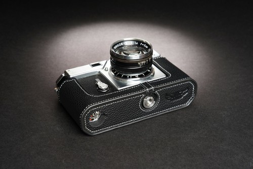 Genuine Real Leather Half Camera Case Bag Cover for Nikon S3 SP S2 Film Camera - 第 8/34 張圖片