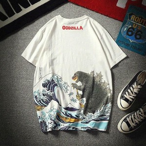 godzilla wave t shirt