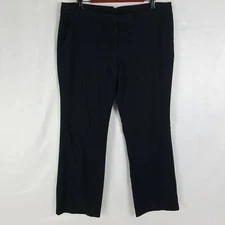 Mixit Dress Pants Womens 14 Petite Black Mid Rise Straight Leg W36 x L 27