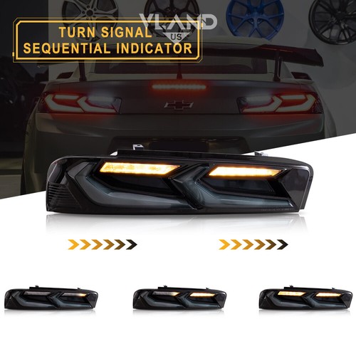 For 2016-2018 Chevy Camaro VLAND FULL LED Headlights+Smoked Rear Tail Lights Set - Bild 14 von 23