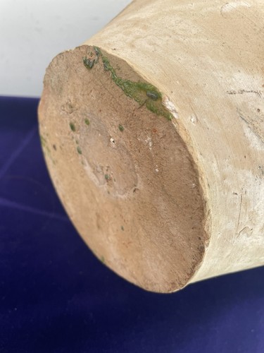 Vintage mediterranes Olivengefäß rustikal Terrakotta teilglasiert Topf mit Griffen - Bild 8 von 9