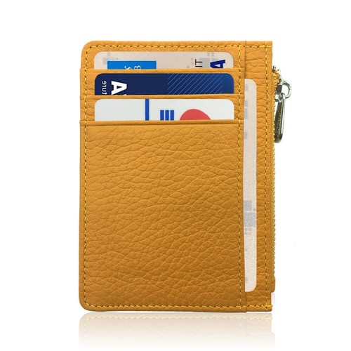 Cartera delgada de cuero minimalista con cremallera 5MLGgoods (roja 1 pieza) - Imagen 30 de 88