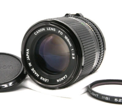 Mint] Canon New FD NFD 100mm F/2.8 F2.8 MF Portrait Lens
