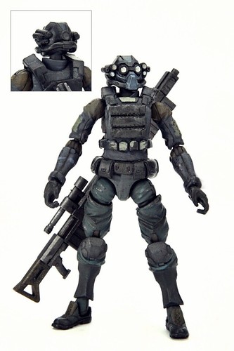 USA Acid Rain 3.75" 1/18 ARGUS BUCKS TEAM MILITARY gi joe Action Figure 1st set - Picture 5 of 12