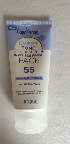 Coppertone Every Tone Invisible Finish Gesicht Sonnenschutz Lotion LSF 55 - (2 fl oz) - Bild 1 von 2