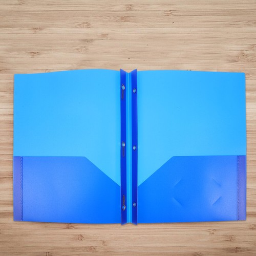 D-shaped Folder Document Filing Binder Management Pastel Folders Pronged Travel - Picture 4 of 12