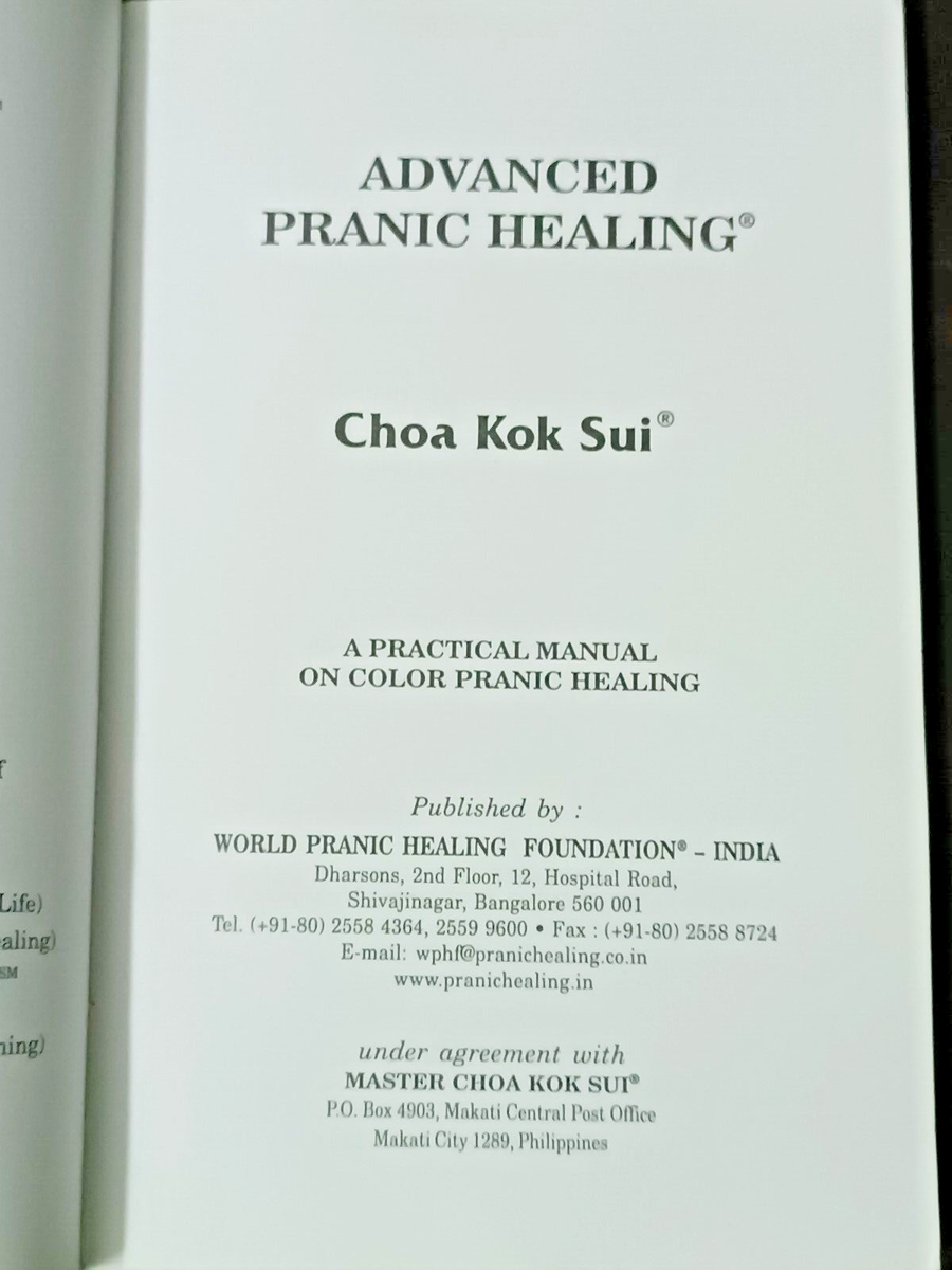 MASTER CHOA KOK SUI: ADVANCED PRANIC HEALING, HEALING WITH